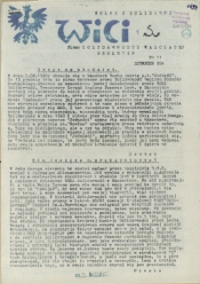Wici : pismo Solidarności Walczącej. 1989 nr 11