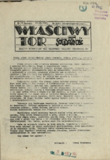 Właściwy Tor : biuletyn informacyjny NSZZ "Solidarność" Kolejarzy Pomorskiego OKP. 1989 nr 49