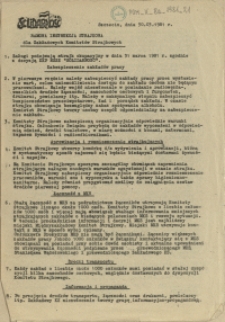 Ramowa instrukcja strajkowa dla Zakładowych Komitet&oacute;w Strajkowych