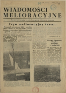 Wiadomości Melioracyjne : Biuletyn Informacyjny Zarządu Propagandy Rolniczej w Szczecinie. 1955