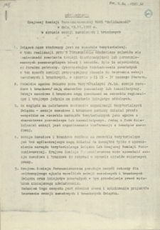 Oświadczenie Krajowej Komisji Porozumiewawczej NSZZ "Solidarność" z dnia 19.11.1980 roku w sprawie sekcji zawodowych i branżowych