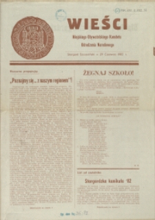 Wieści Miejskiego Obywtelskiego Komitetu Odrodzenia Narodowego. 1982, 29 czerwca