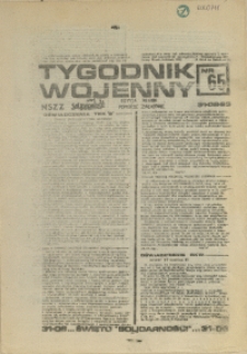 Tygodnik Wojenny : edycja Pomorze Zachodnie. 1983 nr 65