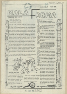 Mała Forma : Organ XVI STT. 1981, 12 kwietnia