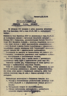 Oświadczenie Student&oacute;w W.S.M. Szczecin