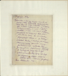 Listy Stanisława Ignacego Witkiewicza do żony Jadwigi z Unrugów Witkiewiczowej. List z 09.08.1925