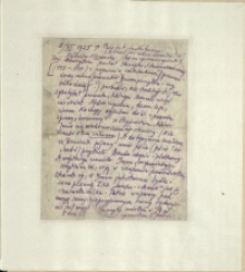 Listy Stanisława Ignacego Witkiewicza do żony Jadwigi z Unrugów Witkiewiczowej. List z 08.11.1925