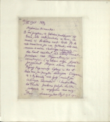 Listy Stanisława Ignacego Witkiewicza do żony Jadwigi z Unrugów Witkiewiczowej. List z 13.11.1925