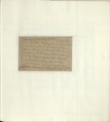 Listy Stanisława Ignacego Witkiewicza do żony Jadwigi z Unrugów Witkiewiczowej. Kartka pocztowa z 20.11.1925
