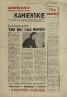 Nowiny Kamienskie[!]. 1957, styczeń