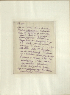 Listy Stanisława Ignacego Witkiewicza do żony Jadwigi z Unrugów Witkiewiczowej. List z 03.01.1926