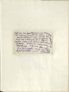 Listy Stanisława Ignacego Witkiewicza do żony Jadwigi z Unrugów Witkiewiczowej. List z 23.07.1926