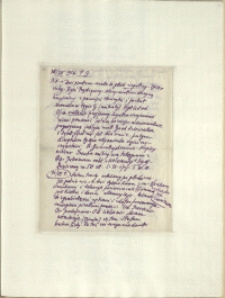 Listy Stanisława Ignacego Witkiewicza do żony Jadwigi z Unrugów Witkiewiczowej. List z 30.07.1926