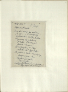 Listy Stanisława Ignacego Witkiewicza do żony Jadwigi z Unrugów Witkiewiczowej. List z 16.08.1926