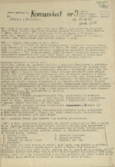 Komunikat Ośrodka Informacji NZS Szczecin. 1981 nr 9