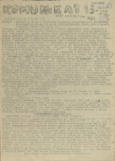 Komunikat Ośrodka Informacji NZS Szczecin. 1981 nr 13