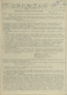 Komunikat Ośrodka Informacji NZS Szczecin. 1981 nr 14
