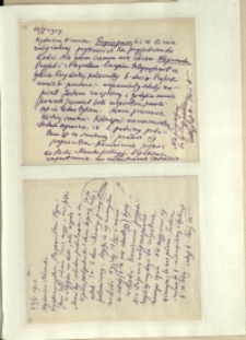 Listy Stanisława Ignacego Witkiewicza do żony Jadwigi z Unrugów Witkiewiczowej. List z 20.05.1927.List z 23.05.1927.