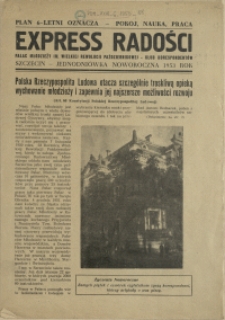 Express Radości : Pałac Młodzieży im. Wielkiej Rewolucji Październikowej : jednodniówka noworoczna. 1953