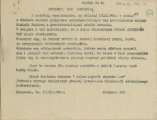 Ulotka nr 11 studenci PAM informują