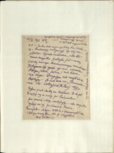 Listy Stanisława Ignacego Witkiewicza do żony Jadwigi z Unrugów Witkiewiczowej.List z 22.06.1927