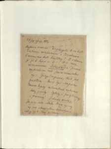 Listy Stanisława Ignacego Witkiewicza do żony Jadwigi z Unrugów Witkiewiczowej. List z 24.06.1927