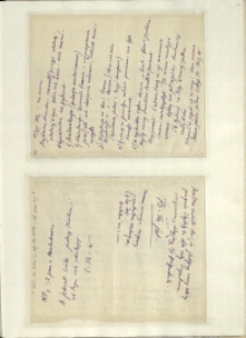 Listy Stanisława Ignacego Witkiewicza do żony Jadwigi z Unrugów Witkiewiczowej. List z 18.07.1927.Załącznik do listu z 11.07.1927.