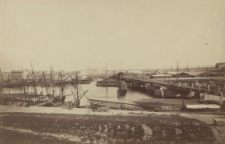 [Szczecin, widok na Łasztownię i most kolejowy]