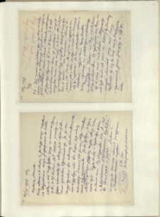 Listy Stanisława Ignacego Witkiewicza do żony Jadwigi z Unrugów Witkiewiczowej. List z 20.07.1927. List z 21.07.1927. List z 22.07.1927.