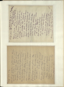 Listy Stanisława Ignacego Witkiewicza do żony Jadwigi z Unrugów Witkiewiczowej. List z 02.08.1927. List z 31.07.1927.