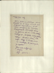 Listy Stanisława Ignacego Witkiewicza do żony Jadwigi z Unrugów Witkiewiczowej. List z 13.08.1927