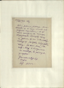 Listy Stanisława Ignacego Witkiewicza do żony Jadwigi z Unrugów Witkiewiczowej. List z 13.08.1927