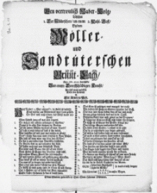 Den vertroulich Naber-Koltz, Tüsschen 1. Der Möllerschen, un enem 2. Mahl-Gast. By dem Möller- und Sandrüterschen Bruut-Lach : Den 1. Febr. Ao. 1701