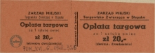 [Bilet] Opłata targowa za 1 sztukę owiec