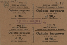 [Bilet] Opłata targowa za 1 sztukę cieląt