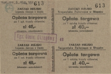 [Bilet] Opłata targowa za 1 sztukę trzody chlewnej