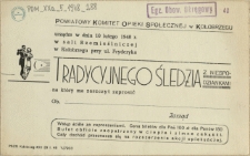 [Zaproszenie. Inc.:] Powiatowy Komitet Opieki Społecznej w Kołobrzegu urządza [...]