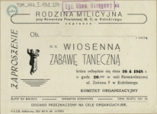 Zaproszenie : [na Wiosenną Zabawę Taneczną]