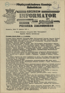 Informator Międzyzakładowej Komisji Robotniczej. 1981 nr 31