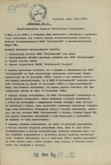Komunikat Międzyzakładowej Komisji NSZZ "Solidarność". 1980 nr 13