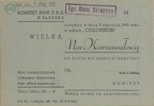 [Zaproszenie. Inc.:] Komitet Pow. P.P.S. w Słupsku urządza [...]