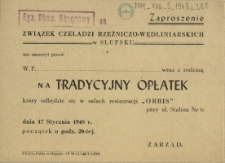 Zaproszenie : [Tradycyjny Opłatek]