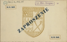 Zaproszenie : [wyzwolenie miasta Kołobrzega]