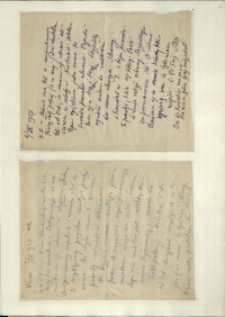 Listy Stanisława Ignacego Witkiewicza do żony Jadwigi z Unrugów Witkiewiczowej. List z 02.08.1927. List z 06.09.1927.