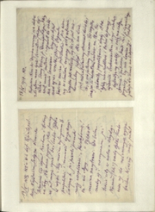 Listy Stanisława Ignacego Witkiewicza do żony Jadwigi z Unrugów Witkiewiczowej. List z 18.10.1927. List z 19.10.1927.