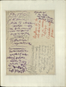 Listy Stanisława Ignacego Witkiewicza do żony Jadwigi z Unrugów Witkiewiczowej. List z 04.12.1927