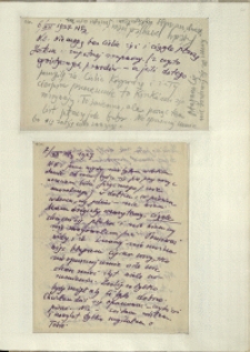 Listy Stanisława Ignacego Witkiewicza do żony Jadwigi z Unrugów Witkiewiczowej. List z 06.12.1927. List z 07.12.1927.
