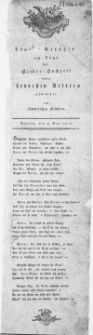 Fro[he?] Gefühle am Tage der Silber-Hochzeit unsrer heuresten Aeltern : Stettin, den 4. May 1811