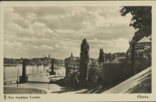 Stettin,Blick von der Hakenterrasse die Oder aufwärts