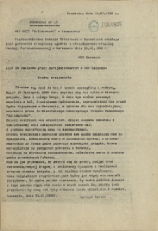 Komunikat Międzyzakładowej Komisji NSZZ "Solidarność". 1980 nr 17